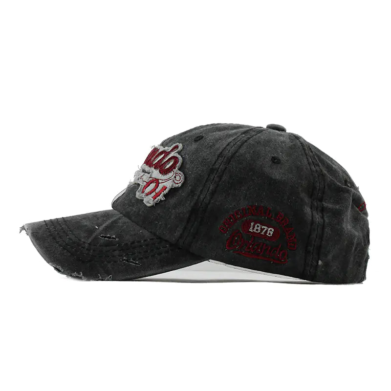 Wholesale Cotton Baseball Caps with Letter Design
