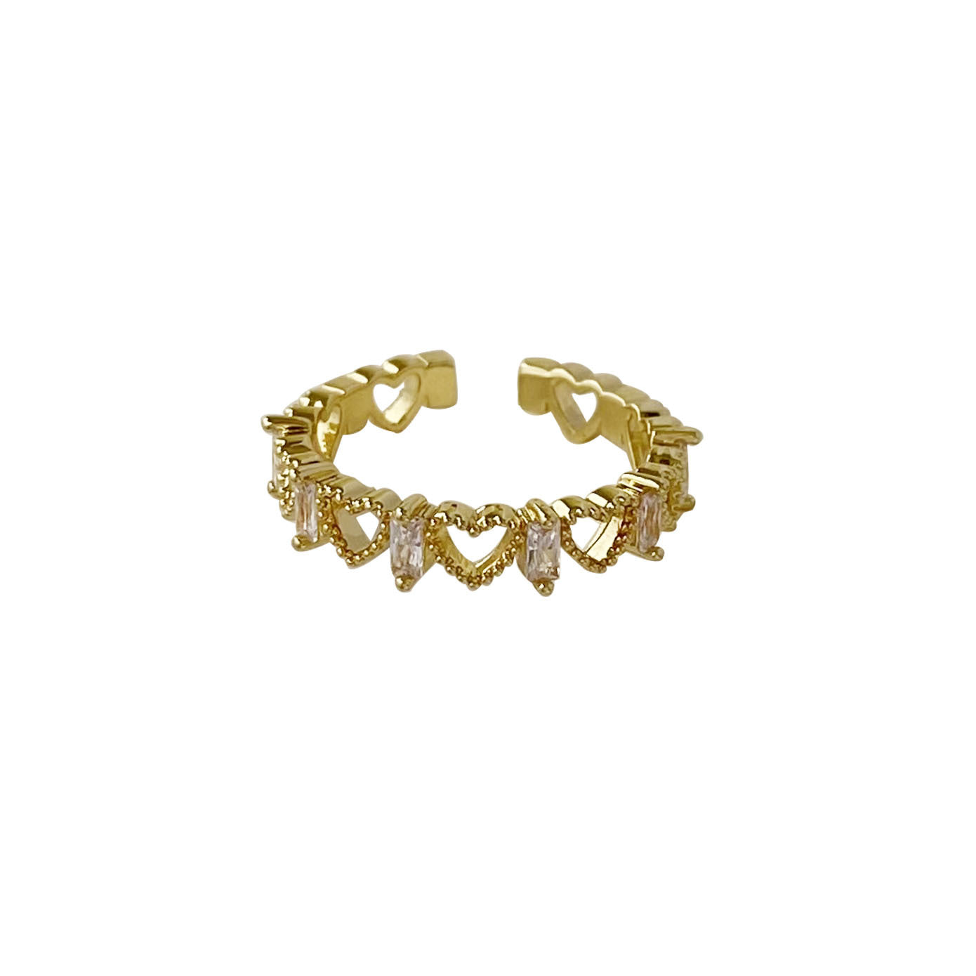 Women's Fashion Diamond Geometric Ring