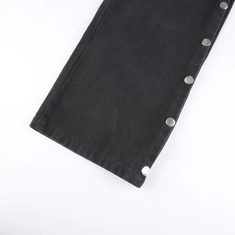 Black Cargo Jeans for Women