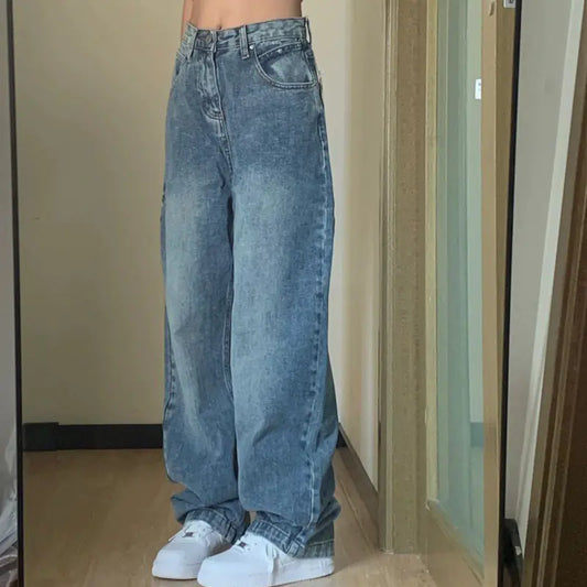 Jeans Wide Leg Washed