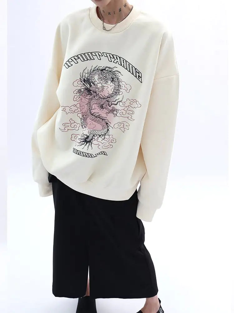 Retro Print Sweatshirt