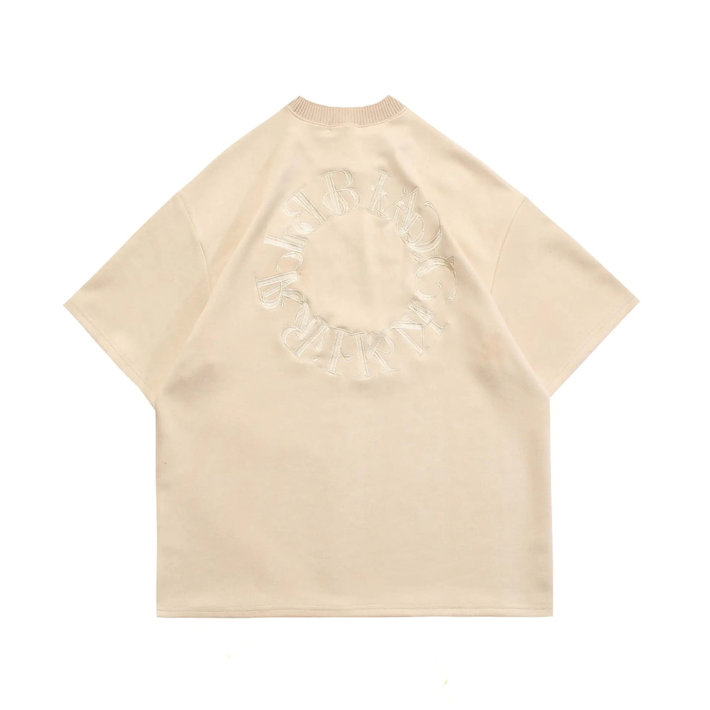 Camiseta de Gamuza Bordada con Letras American Street