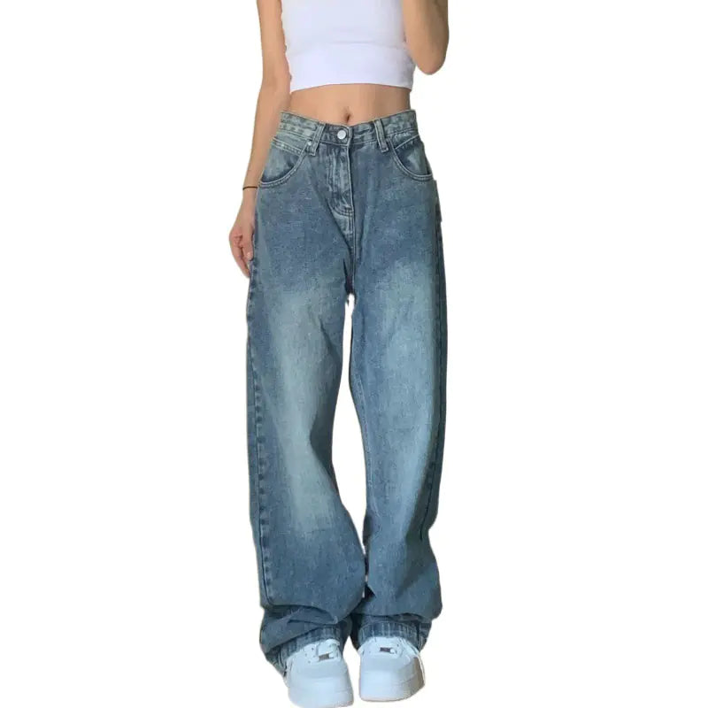 Jeans Wide Leg Washed