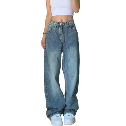 Jeans Wide Leg Washed