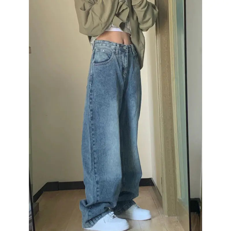 Jeans Wide Leg Washed