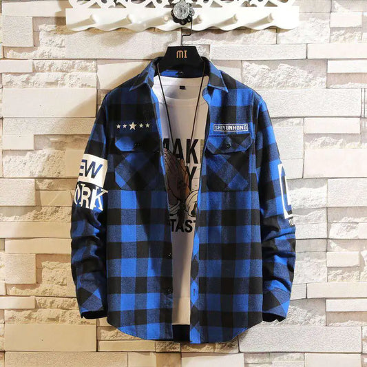 Camisa Casual Cuadros Slim Fit para Hombre