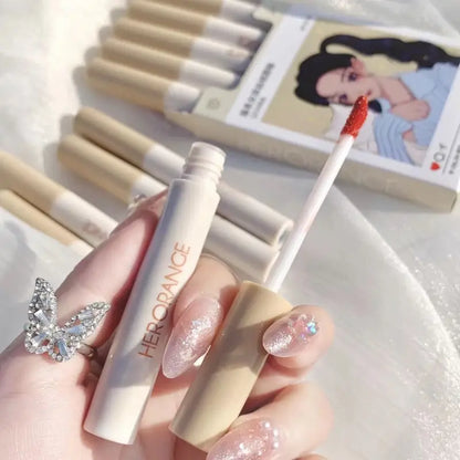 5 Pcs Anime Matte Velvet Lip Glaze Lipsticks Set