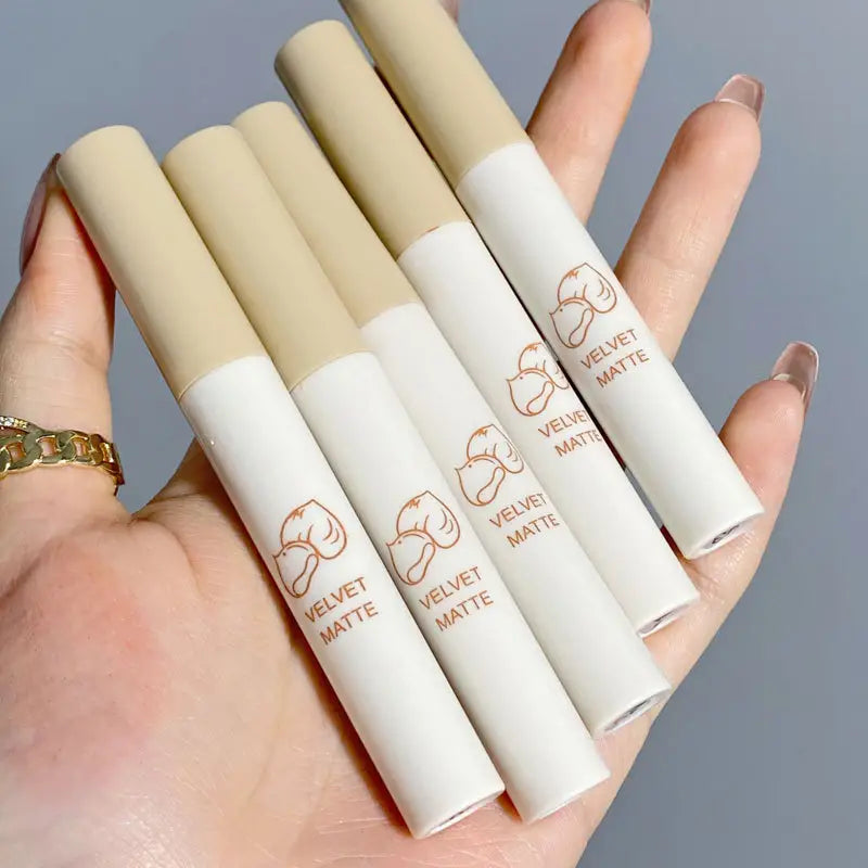5 Pcs Anime Matte Velvet Lip Glaze Lipsticks Set